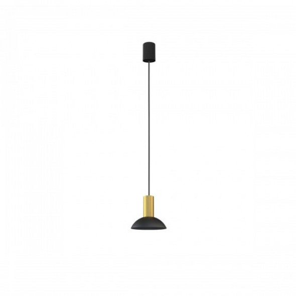 Hermanos D15,5 lampa wisząca 1-punktowa czarna/złota 8194