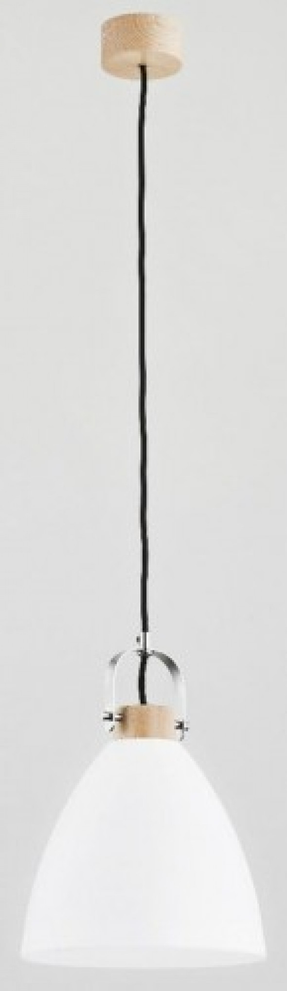 Hermina lampa wisząca 1-punktowa biała/czarna 60365