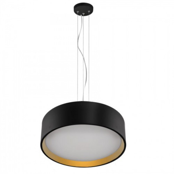 Hudson LED lampa wisząca 1-punktowa czarna/złota LP-043/1P BK/GD