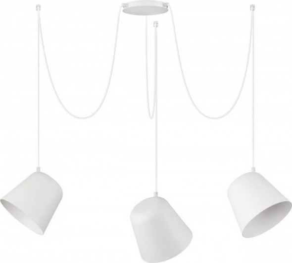 Jawa lampa wisząca 3-punktowa czarna 31387/biała 31384