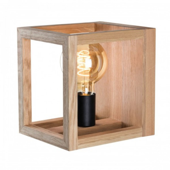 Kago kinkiet 1-punktowy dąb olejowany/czarny 9159174