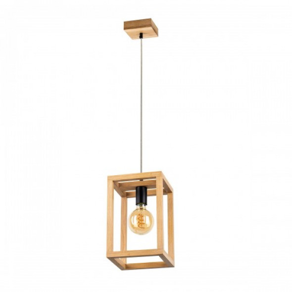 Kago lampa wisząca 1-punktowa dąb olejowany/czarny 61540174