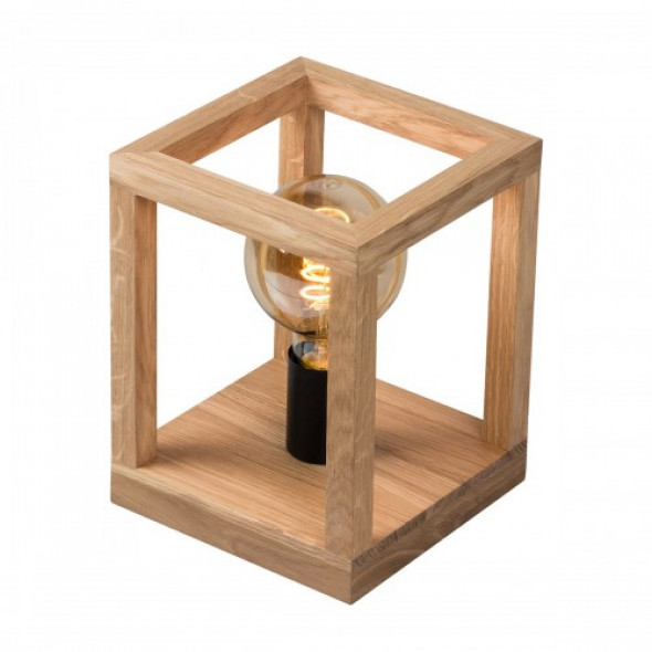 Kago lampka stołowa 1-punktowa dąb olejowany/czarny 7154174