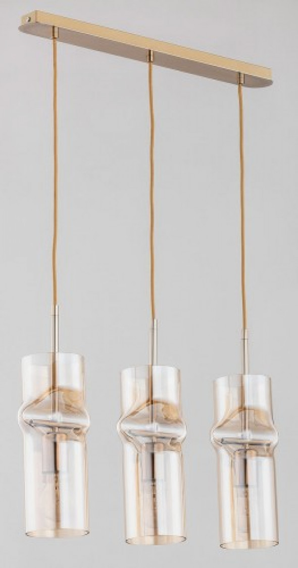 Kapris lampa wisząca 3-punktowa złota 61016