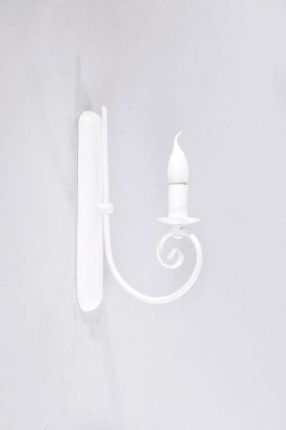 Kliwia Classic kinkiet 1-punktowy biały/wenge/złoty