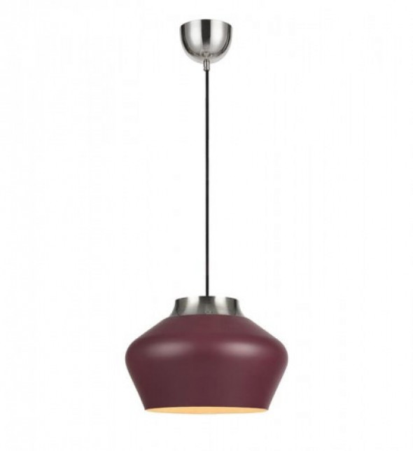 Kom D31 lampa wisząca 1-punktowa burgund/stal 107381
