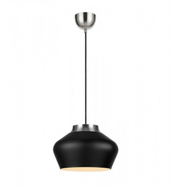 Kom D31 lampa wisząca 1-punktowa czarna/stal 107378