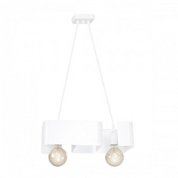 Koma lampa wisząca 2-punktowa biała 631/2