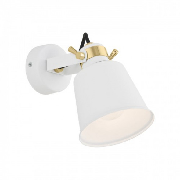 Kongo kinkiet 1-punktowy biały/złoty 4160AR