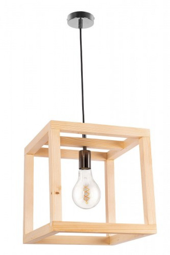 Korbe Maxi lampa wisząca 1-punktowa sosna 042115S