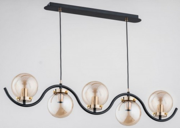 Korda lampa wisząca 5-punktowa złota 62155