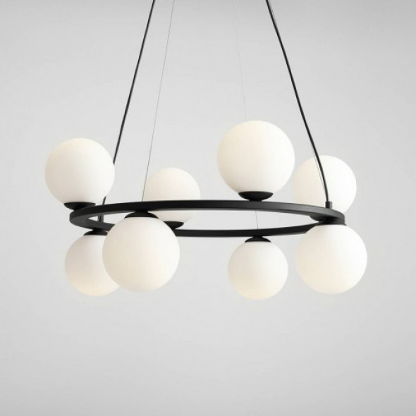 Krone lampa wisząca 8-punktowa czarna 1085P1