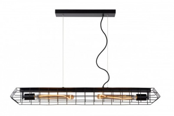 Lattice lampa wisząca 2-punktowa czarna 05332/02/30
