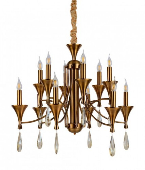 Libero żyrandol 12-punktowy patyna LDP 1230-12 (MD)