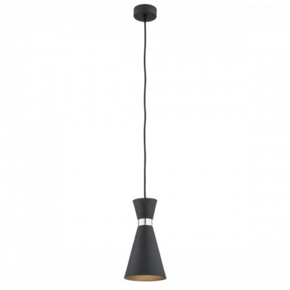 Lukka lampa wisząca 1-punktowa czarna 3896AR