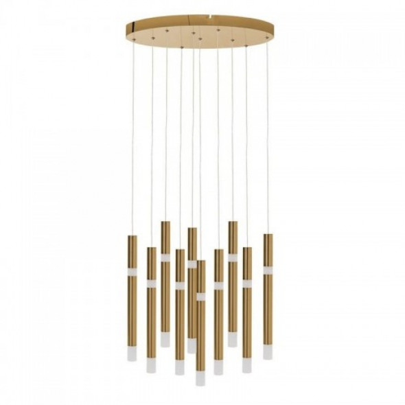 Luno LED lampa wisząca 10-punktowa złota BL1478