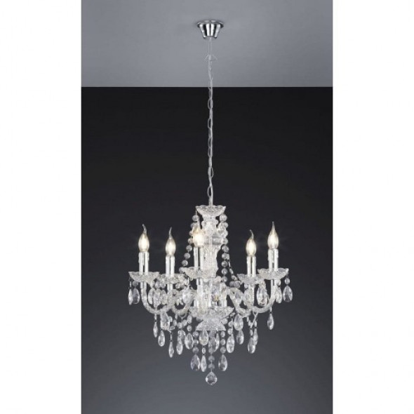 Luster żyrandol 5-punktowy transparentny R1107-00