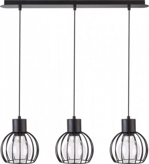 Luto Koło lampa wisząca 3-punktowa czarna 31156 /biała 31167