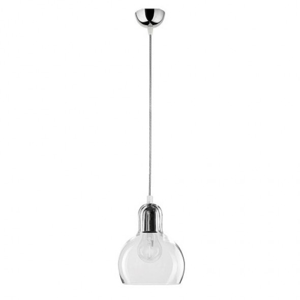 Mango lampa wisząca 1-punktowa transparentna 600