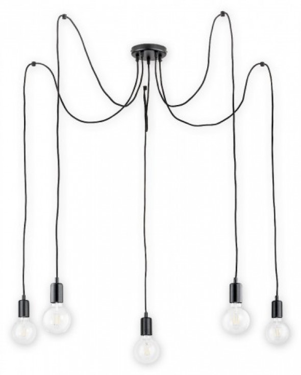 Maris lampa wisząca 5-punktowa czarna O2755 W5 CZA
