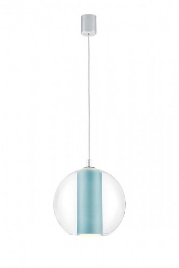 Merida S lampa wisząca 1-punktowa morska/transparentna 10405112