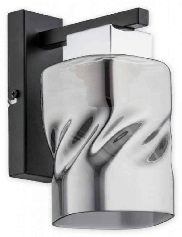 Meru kinkiet 1-punktowy czarny/grafit O2960 K1 CZA + CH