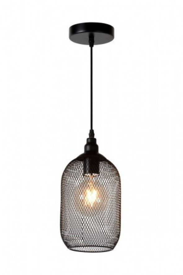 Mesh lampa wisząca 1-punktowa czarna 43404/15/30