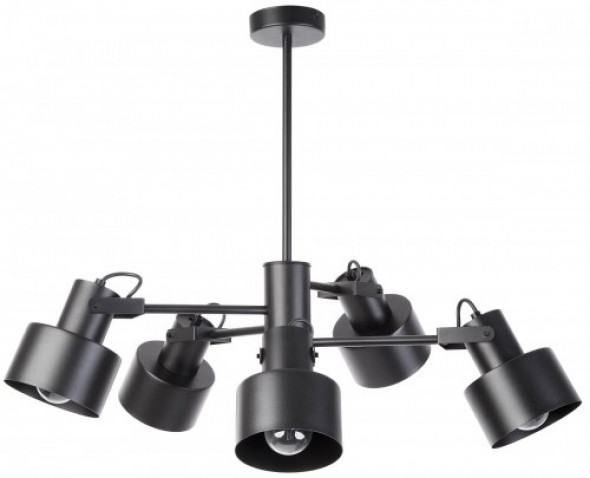 Metro lampa wisząca 5-punktowa czarna 31580