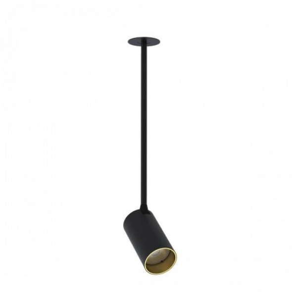 Mono Surface Long M lampa wisząca wpustowa 1-punktowa czarna/złota 7681
