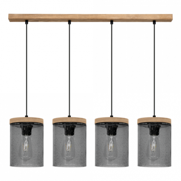 Monsun lampa wisząca 4-punktowa sosna bejcowana 161859451