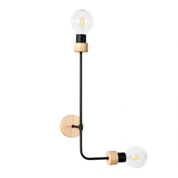 Montix kinkiet 1-punktowy dąb olejowany/czarny 9244274