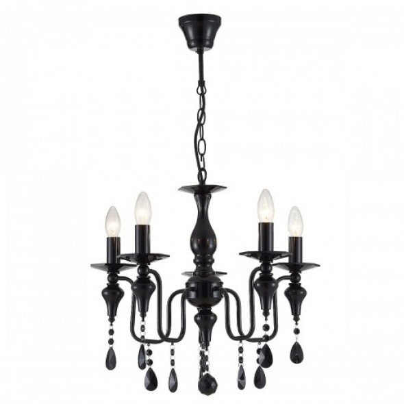 Muscat żyrandol 5-punktowy czarny P05724BK