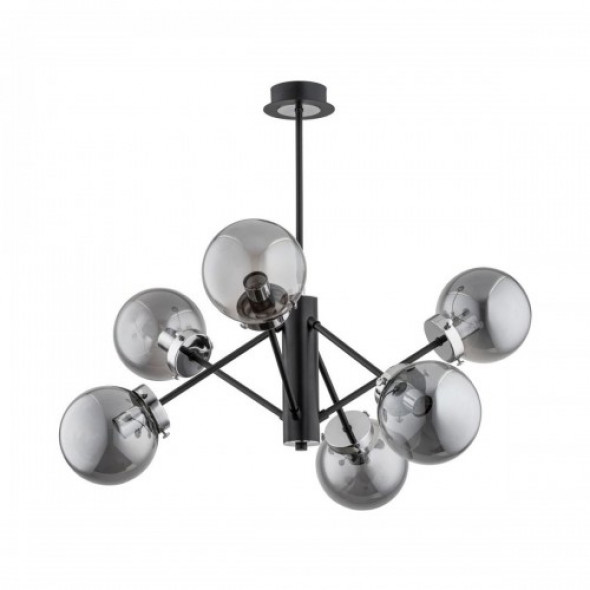 Nancy lampa wisząca 6xE14 czarna/chrom 60808