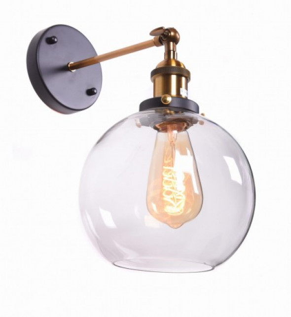 Navarro kinkiet 1-punktowy przezroczysty LDW 6802