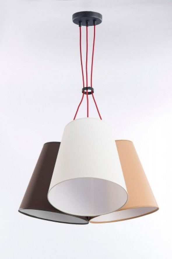 Necar lampa wisząca 3-punktowa - mix kolorów