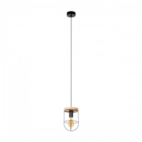 Netuno lampa wisząca 1-punktowa dąb olejowany/czarna 184159104