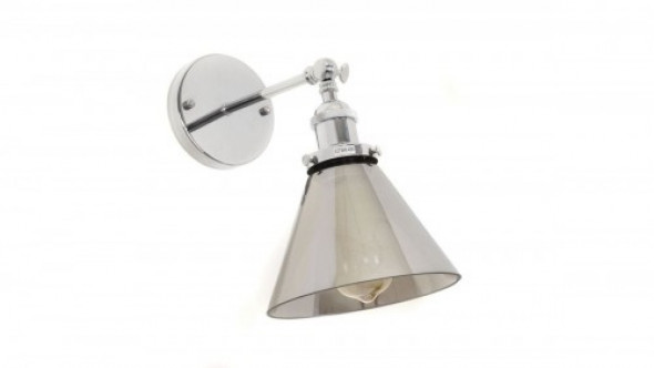 Nubi kinkiet 1-punktowy chrom/dymiony LDW 6801-1 (CHR+GR)