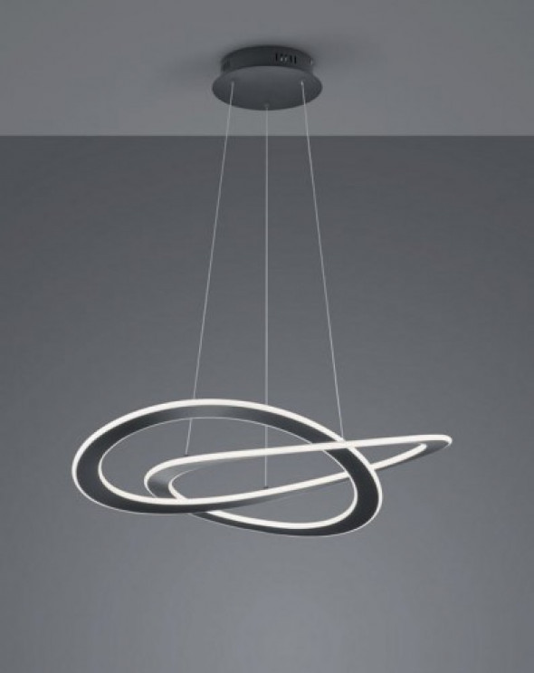 Oakland LED lampa wisząca 1-punktowa antracyt 321710142