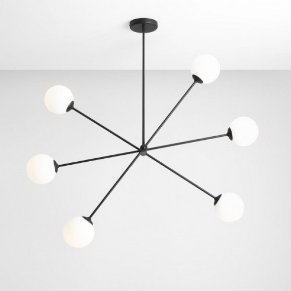 Ohio lampa wisząca 6-punktowa czarna 1081PL_K1