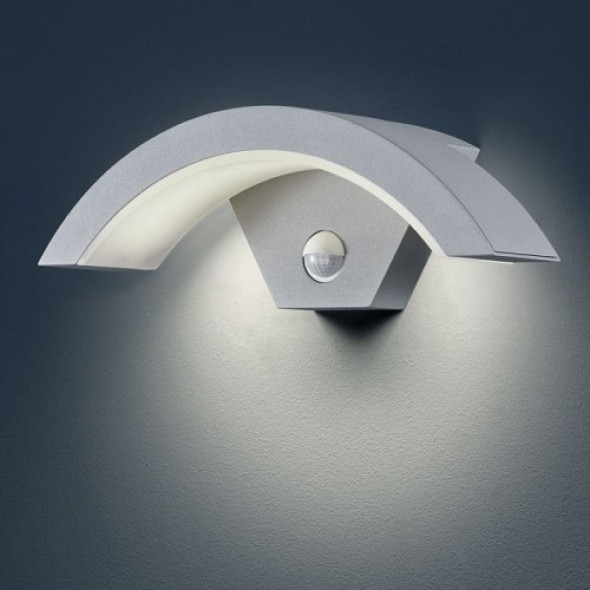 Ohio LED kinkiet zewnętrzny 1-punktowy z czujnikiem ruchu tytanowy 220969187