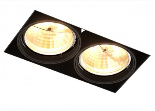 Oneon DL 111-2 oprawa do zabudowy 2-punktowa czarna 94364-BK