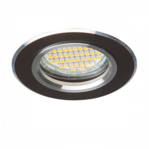 Oprawa sufitowa halogenowa wpustowa czarna OH21