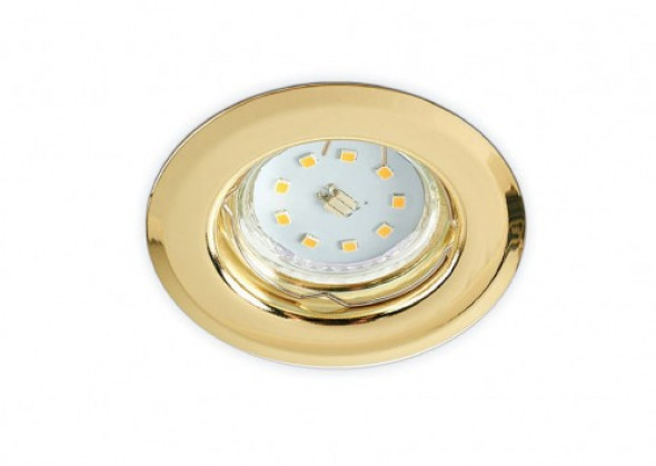 Oprawa sufitowa halogenowa wpustowa OH14 Złoto