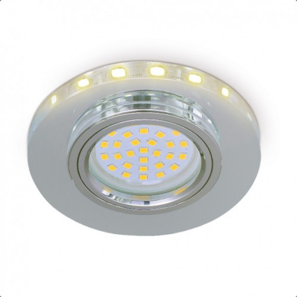 Oprawa sufitowa halogenowa wpustowa transparent + LED OH38