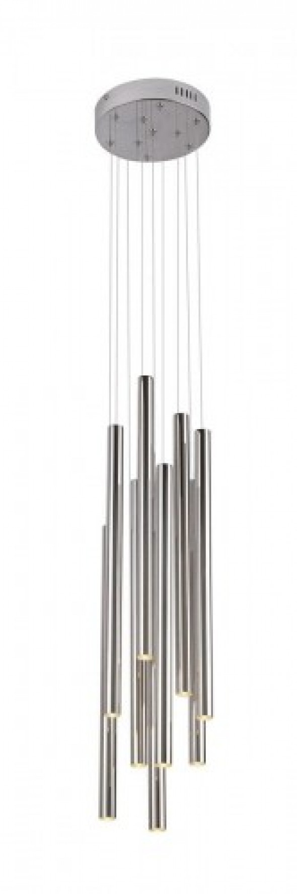 Organic LED lampa wisząca 10-punktowa chrom P0206D