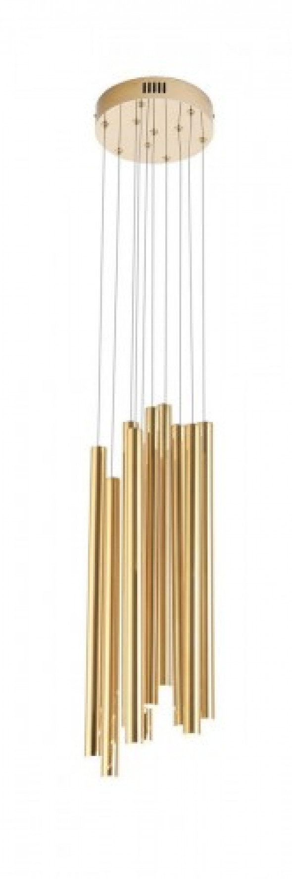 Organic LED lampa wisząca 10-punktowa złota P0265D