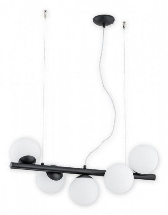 Osso lampa wisząca 5-punktowa czarna O2915 W5 CZA