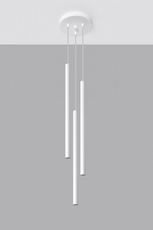 Pastelo lampa wisząca 3-punktowa biała SL.0467