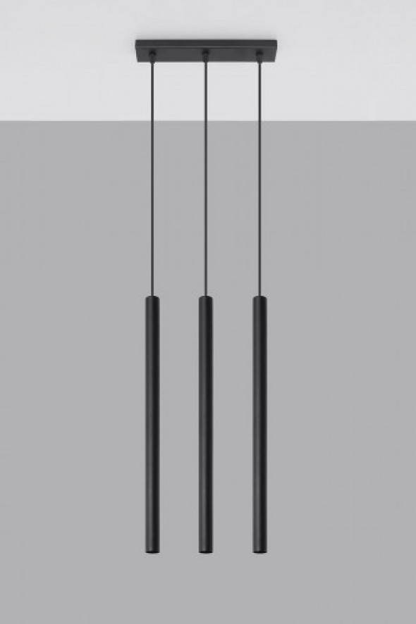 Pastelo lampa wisząca 3-punktowa czarna SL.0470