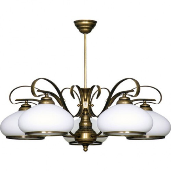 Patyna VIII żyrandol 5-punktowy 493F